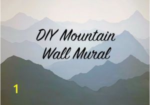 Painting Mountain Mural On Wall How to Paint A Mountain Mural On Your Bedroom or Nursery
