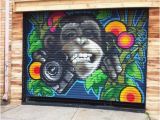 Painting Murals On Brick Walls Funky Ape Garage Door Seddon Victoria Australia Image