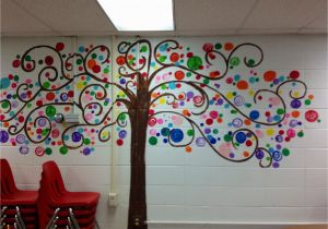 Painting Murals On School Walls Bubble Tree I Painted In My Classroom