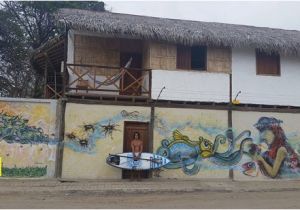 Painting Murals On Walls Outside the Outside Mural Across From Adicto Surf Picture Of Hotel