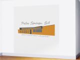 Palm Springs Wall Mural Mid Century Modern Palm Springs Wall Mural