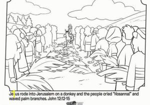 Palm Sunday Coloring Pages for Kids Palm Sunday Bible Coloring Pages