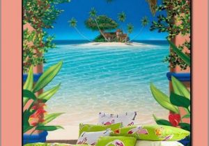 Palm Tree Beach Wall Mural Flamingo Bedding Sets Tropical Wall Murals Beach Bedrooms