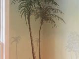 Palm Tree Beach Wall Mural I Painted Palm Trees In Pam S Dining Room
