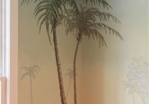 Palm Tree Beach Wall Mural I Painted Palm Trees In Pam S Dining Room