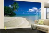 Palm Tree Beach Wall Mural Palm Tree On the Beach French Polynesia