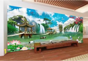 Panoramic Wall Art Murals 3d Room Wallpaper Custom Non Woven Mural Hd Panoramic Landscape Landscape Painting Fairyland Living Room Tv Wallpaper for Walls 3 D Wallpaper