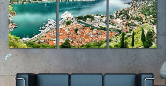 Panoramic Wall Art Murals Montenegro Wall Art Kotor Panoramic Canvas Print Kotor Skyline Kotor Wall Art Kotor Print Kotor Poster Montenegro Gift Montenegro Decor