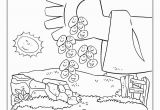 Parable Of the sower Bible Coloring Pages Bible Activity Pages the Parable Of the sower