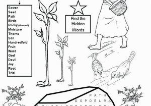 Parable Of the sower Bible Coloring Pages Parable Of the sower Coloring Page sower Parable Coloring