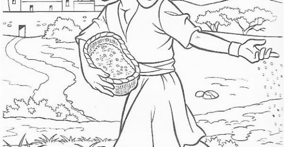 Parable Of the sower Coloring Page Parable Of the sower Coloring Page for Kids