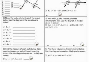 Parallel Lines and Transversals Angle Pairs Coloring Page Answers Parallel Lines and Transversals Zombie Coloring Page