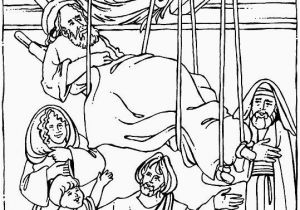 Paralyzed Man Lowered Through Roof Coloring Page Paralyzed Man Lowered Through Roof Coloring Page Beautiful