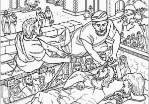 Paralyzed Man Lowered Through Roof Coloring Page Pin On top Coloring Pages Kids