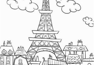 Paris Coloring Pages for Kids Eiffel tower Coloring Pages and Book Uniquecoloringpages