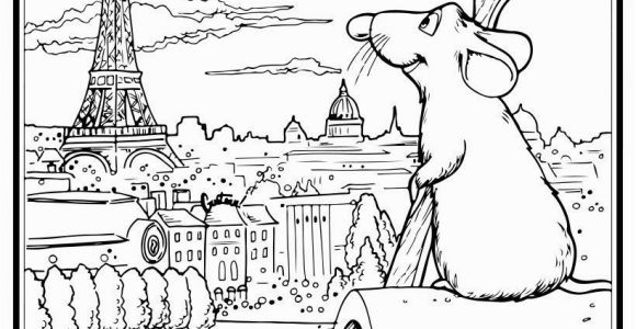 Paris Coloring Pages for Kids Ratatouille S Remy In Paris Coloring Page Coloring