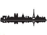 Paris Skyline Wall Mural Fanastick Sticker Skyline Parissticker Skyline Paris