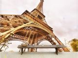 Paris Wall Mural Eiffel tower Custom 3d Photo Wallpaper Paris Eiffel tower Scenery