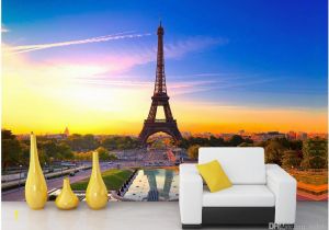 Paris Wall Mural Eiffel tower Wdbh Custom 3d Wallpaper Beautiful Romantic French Paris Eiffel tower Landscape Room Home Decor 3d Wall Murals Wallpaper for Walls 3 D S