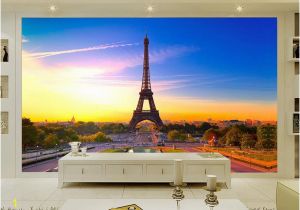 Paris Wall Mural Eiffel tower Wdbh Custom 3d Wallpaper Beautiful Romantic French Paris Eiffel tower Landscape Room Home Decor 3d Wall Murals Wallpaper for Walls 3 D S