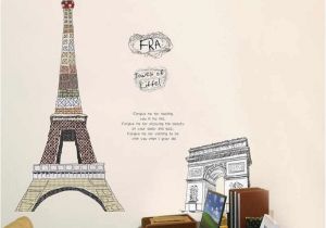 Paris Wall Murals Cheap Maruoxuan Paris Eiffel tower Living Room Bedroom Decor Vinyl Mural Art Wall Decals Bedroom 3d Wallpaper 60 90cm