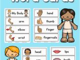 Parts Of the Body Coloring Pages for Preschool Body Parts Picture Word Cards Preschool Activities