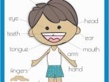 Parts Of the Body Coloring Pages for Preschool Free Body Parts Poster Km Classroom Pinterest