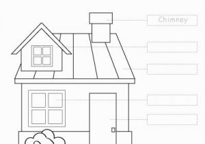 Parts Of the House Coloring Pages Colour the Parts Of the House