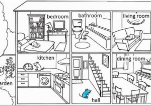 Parts Of the House Coloring Pages Fslovenglish House Parts