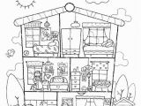 Parts Of the House Coloring Pages House Colouring Page