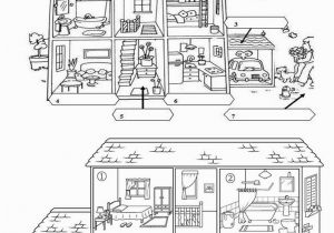 Parts Of the House Coloring Pages Parts Of the House English Pinterest