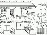 Parts Of the House Coloring Pages Rooms In A House Coloring Pages