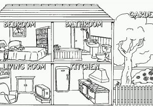 Parts Of the House Coloring Pages Rooms In A House Coloring Pages