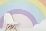 Pastel Rainbow Wall Mural Kids Pastel Rainbow Wallpaper Mural