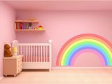 Pastel Rainbow Wall Mural Nursery – Kapow Boom