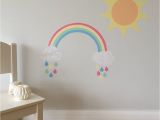 Pastel Rainbow Wall Mural Rainbow and Sun Wall Stickers by Chameleon and Co