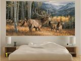 Patio Wall Murals Elk Indoor Outdoor Vinyl Wall Mural Landscapes Wall Mural 244 X