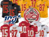 Patrick Mahomes Coloring Pages 2019 15 Patrick Mahomes Ii Chief Jersey 87 Travis Kelce 10 Tyreek Hill 60th Patch Football Jerseys From Usa Jersey Shop $24 37