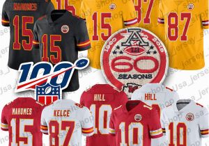 Patrick Mahomes Coloring Pages 2019 15 Patrick Mahomes Ii Chief Jersey 87 Travis Kelce 10 Tyreek Hill 60th Patch Football Jerseys From Usa Jersey Shop $24 37