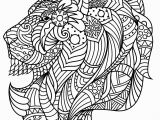 Pattern Coloring Pages Pdf Lion S Head with Plex and Beautiful Patterns From the