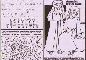 Paul and Ananias Coloring Page Paul and Ananias Coloring Page Fresh Petersham Bible Book & Tract