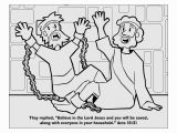 Paul and Silas Bible Coloring Pages Paul and Silas Coloring Sheet