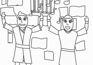Paul and Silas In Jail Coloring Page Paul and Silas In Jail Coloring Page