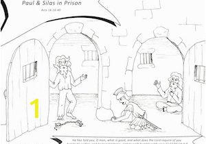 Paul and Silas In Jail Coloring Page Paul and Silas In Prison Coloring Page at Getcolorings