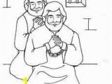 Paul and Silas In Prison Coloring Page Paul and Silas Missionaries for Jesus