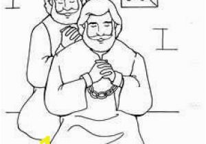 Paul and Silas In Prison Coloring Page Paul and Silas Missionaries for Jesus