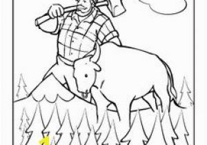 Paul Bunyan and Babe Coloring Page N Jay81 Tumblr Image