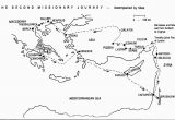 Paul S Second Missionary Journey Coloring Page Paul S Second Missionary Journey