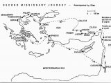 Paul S Second Missionary Journey Coloring Page Paul S Second Missionary Journey