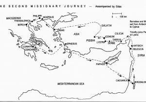 Paul S Second Missionary Journey Coloring Page Paul S Second Missionary Journey